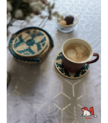 Sous-verres “Éclats de Nature” avec support