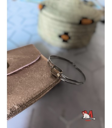 ✨ Bracelet en argent et citrine