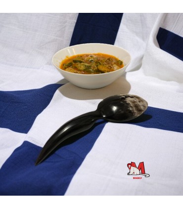 Louche en corne de zébu