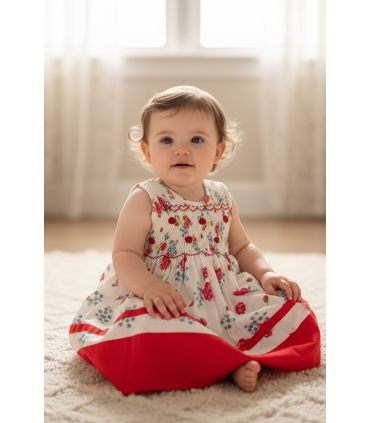 Robe à smocks 6 mois