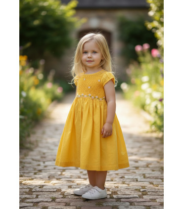 Robe à smocks 2 ans
