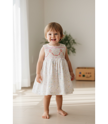 Robe à smocks 2 ans