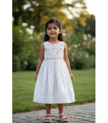 Robe à smocks 4 ans