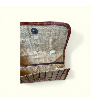 pochette fine marron