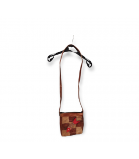 Bandoulière en cuir PM rouge