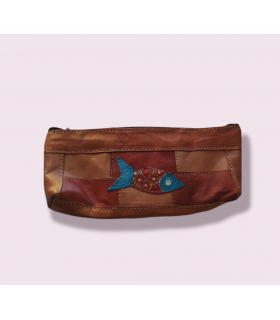 Trousse en cuir